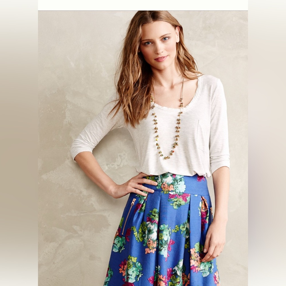Anthropologie Maeve Garden Days Skirt Size 14 NWT